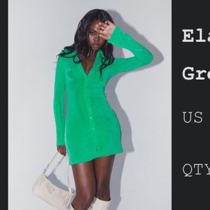 Green dress, worn once for two hours max